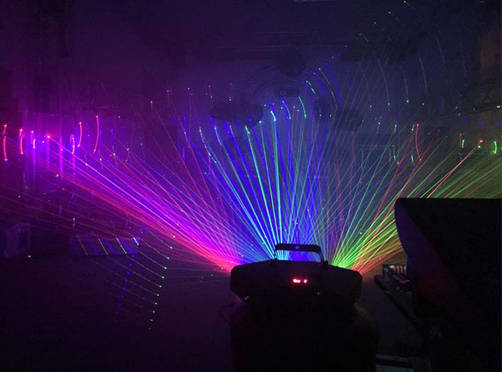 LY-K0603 6 eyes RGB effect beam laser light